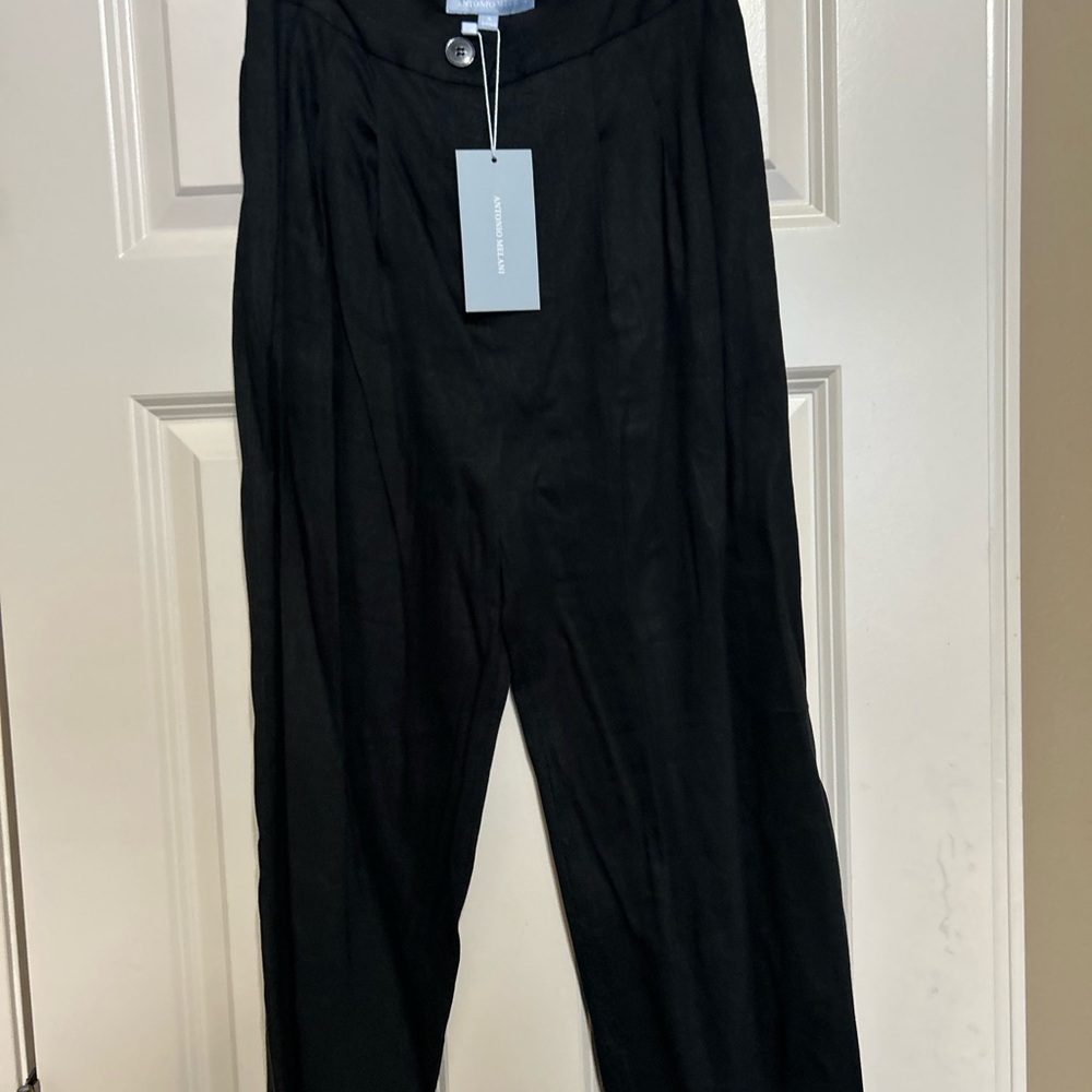 Antonio Milani Elegant Black Dress Pants 4